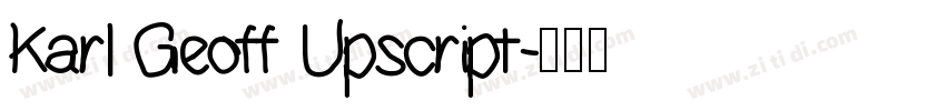 Karl Geoff Upscript字体转换